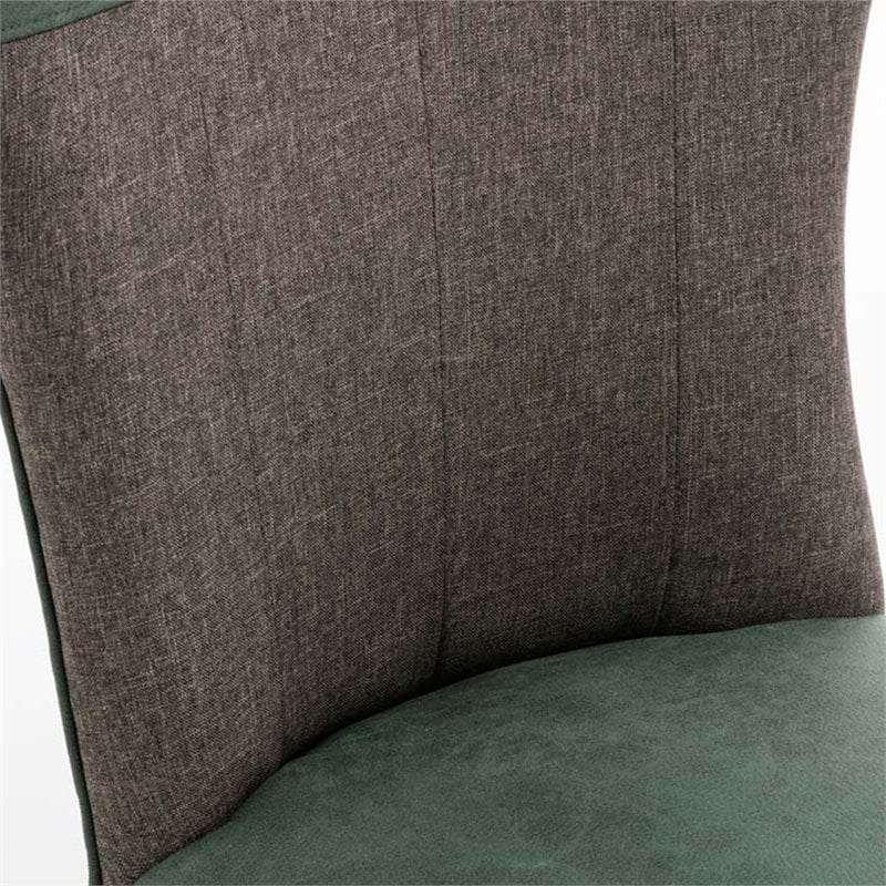 Boraam Wood Bolton Dining Chair in Green and Gray Finish (Set of 2)