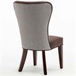 Boraam Wood  Bolton Dining Chair in Maroon and Gray (Set of 2)