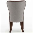 Boraam Wood  Bolton Dining Chair in Maroon and Gray (Set of 2)