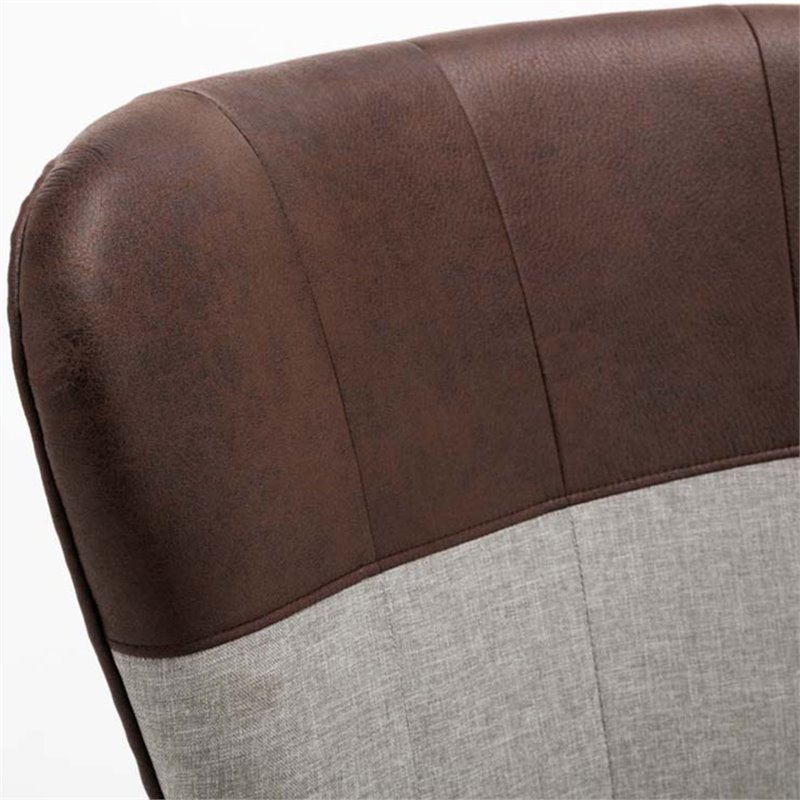 Boraam Wood  Bolton Dining Chair in Maroon and Gray (Set of 2)