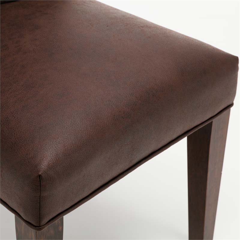 Boraam Wood  Bolton Dining Chair in Maroon and Gray (Set of 2)