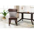 Boraam Wood  Bolton Dining Chair in Maroon and Gray (Set of 2)