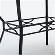 Boraam Metal Bastian Faux Marble Top Dining Table in Black Finish
