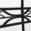 Boraam Metal Bastian Faux Marble Top Dining Table in Black Finish