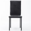 Boraam Metal Arjen Dining Chairs in Black Finish Set of 4