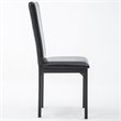 Boraam Metal Arjen Dining Chairs in Black Finish Set of 4