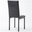 Boraam Metal Arjen Dining Chairs in Black Finish Set of 4
