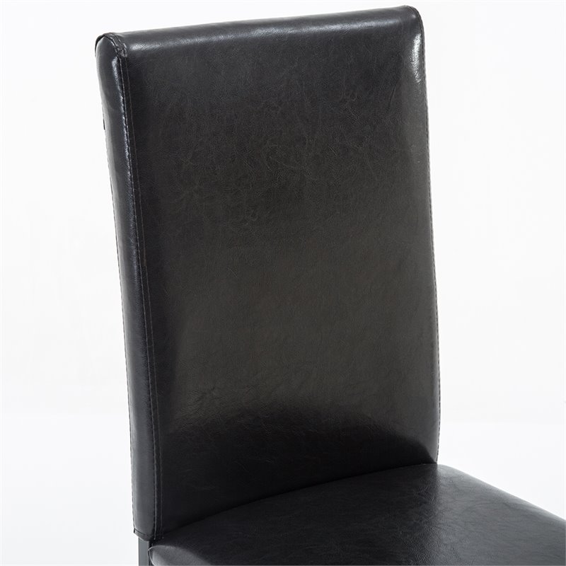 Boraam Metal Arjen Dining Chairs in Black Finish Set of 4