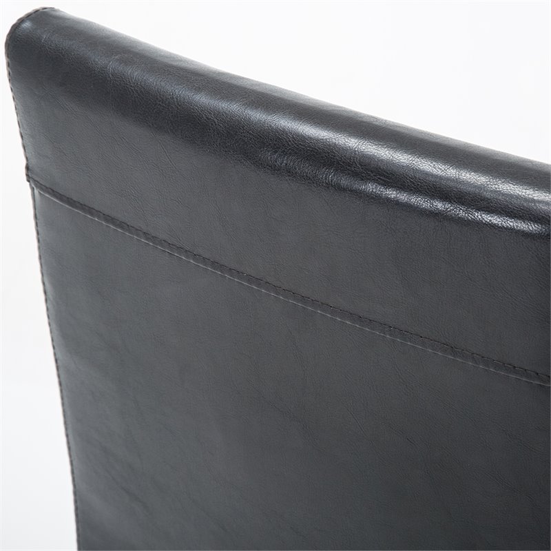 Boraam Metal Arjen Dining Chairs in Black Finish Set of 4