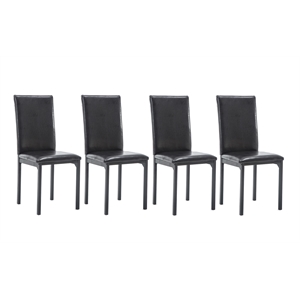 boraam arjen faux leather dining side chair (set of 4)