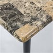 Boraam Gareth Faux Marble Top Breakfast Nook Dining Table in Black