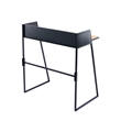 Boraam Wood Aero 2 Piece Writing Desk Set in Natural and Black Finish
