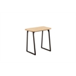 Boraam Wood Aero 2 Piece Writing Desk Set in Natural and Black Finish