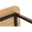 Boraam Wood Aero 2 Piece Writing Desk Set in Natural and Black Finish
