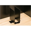 Boraam Wood Aero 2 Piece Writing Desk Set in Natural and Black Finish