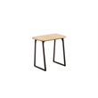 Boraam Wood Aero 2 Piece Writing Desk Set in Natural and Black Finish
