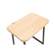 Boraam Wood Aero 2 Piece Writing Desk Set in Natural and Black Finish