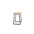 Boraam Wood Aero 2 Piece Writing Desk Set in Natural and Black Finish