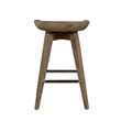 Boraam Wood Bali Counter Height Swivel Stool in Barnwood Wire-Brush/Light Brown