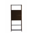 Boraam Selma Left Facing Bamboo Cabinet Bookcase in Cappuccino