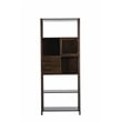 Boraam Selma Right Facing Bamboo Cabinet Bookcase in Cappuccino