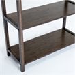 Boraam Selma Right Facing Bamboo Cabinet Bookcase in Cappuccino