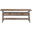 Boraam Wood Sonoma Console Table in Barnwood Wire-Brush Finish