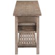 Boraam Wood Sonoma Console Table in Barnwood Wire-Brush Finish