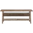 Boraam Wood Sonoma Console Table in Barnwood Wire-Brush Finish