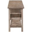 Boraam Wood Sonoma Console Table in Barnwood Wire-Brush Finish