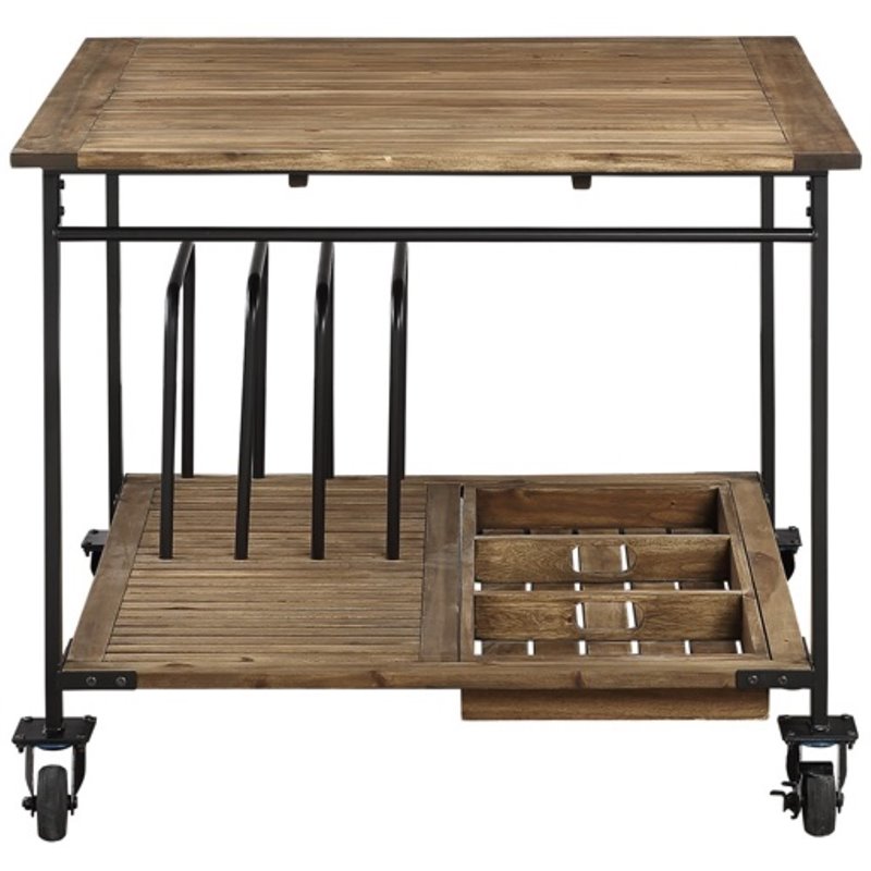 Boraam Wood Brookville Counter Height Dining Table in Natural Finish
