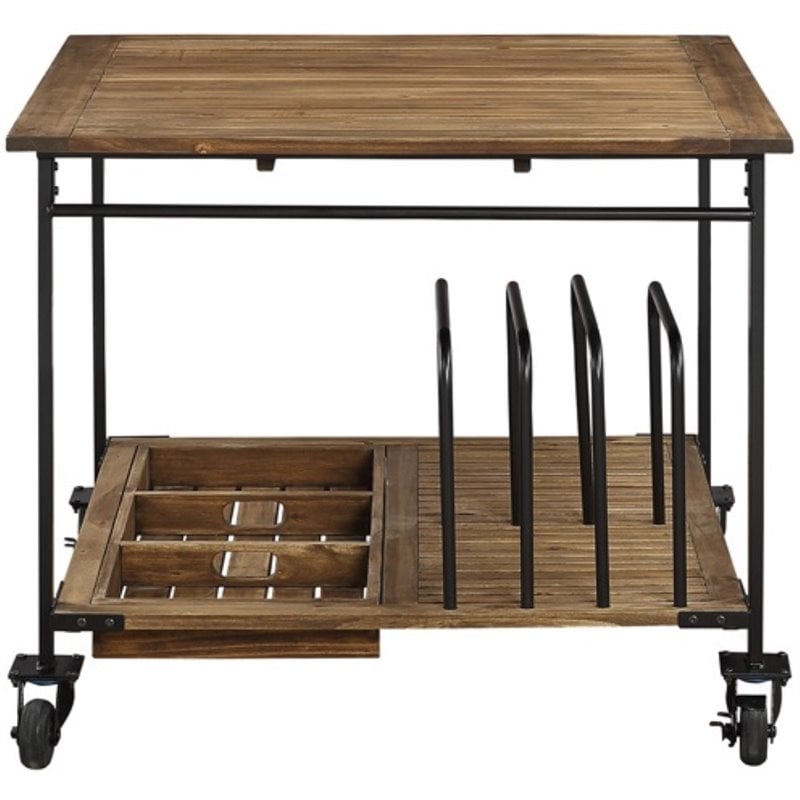 Boraam Wood Brookville Counter Height Dining Table in Natural Finish