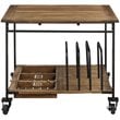 Boraam Wood Brookville Counter Height Dining Table in Natural Finish