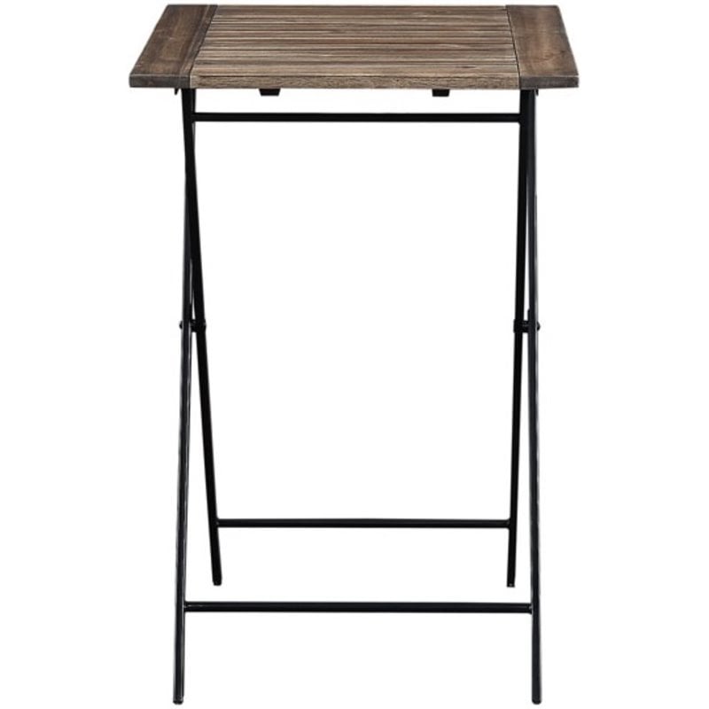 Boraam Wood Brookville 3 Piece Folding Bistro Set in Natural Finish