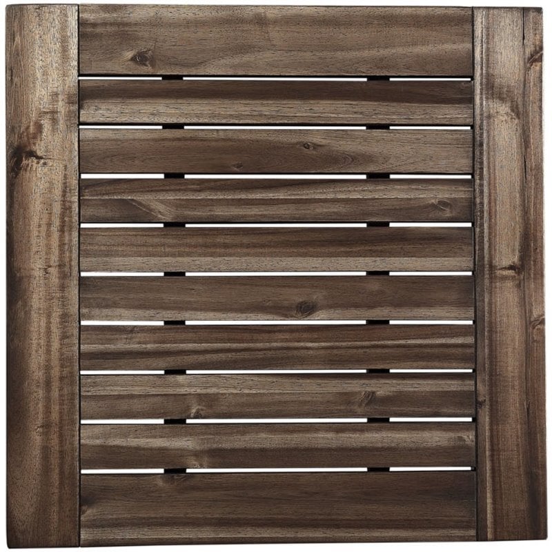 Boraam Wood Brookville 3 Piece Folding Bistro Set in Natural Finish