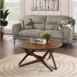 Boraam Wood Sydney Adjustable Table in Chestnut Wire-Brush Finish
