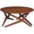 Boraam Wood Sydney Adjustable Table in Chestnut Wire-Brush Finish