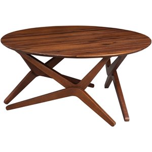 Boraam Sydney Adjustable Table in Chestnut Wire-Brush