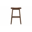 Boraam Wood Sonoma Saddle Barstool in Chestnut Wire-Brush Finish