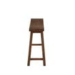 Boraam Wood Sonoma Backless Bench in Chestnut Wire-Brush Finish