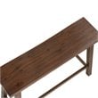 Boraam Wood Sonoma Backless Bench in Chestnut Wire-Brush Finish