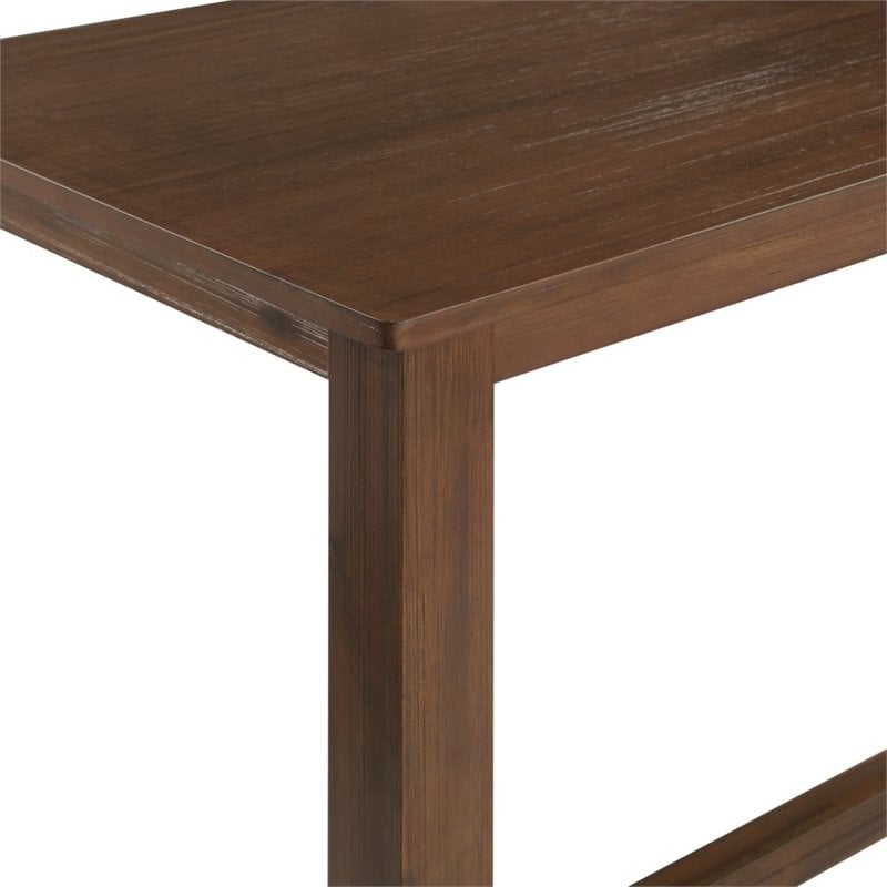 Boraam Wood Sonoma Table in Chestnut Wire-Brush Finish