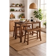 Boraam Wood Sonoma Table in Chestnut Wire-Brush Finish