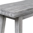 Boraam Wood Sonoma Backless Bench in Storm Gray Wire-Brush Finish