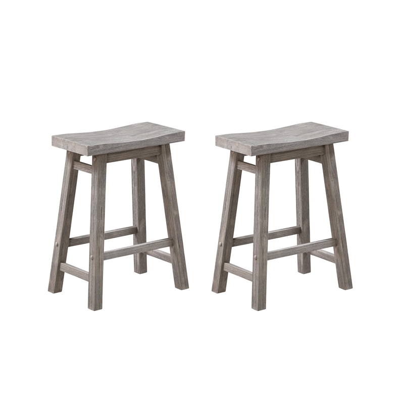Boraam Wood Sonoma Pub Set in Storm Gray Wire-Brush Finish