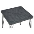 Boraam Gilbert Metal Pub Table in Gray Steel