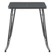 Boraam Carson Metal Pub Table in Gray Steel
