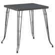 Boraam Carson Metal Pub Table in Gray Steel