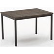 Boraam Americano Modern Wood Dining Table in Distressed Black Walnut