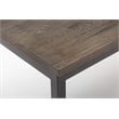 Boraam Americano Modern Wood Dining Table in Distressed Black Walnut
